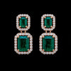 Emerald Double Halo Drops