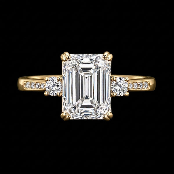 Eterna Radiance Emerald-Cut Diamond Ring