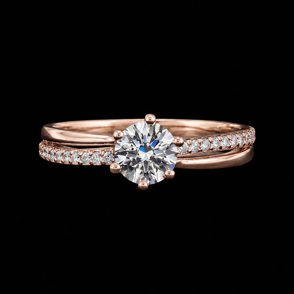 Lumina Moissanite Bypass Ring
