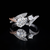 Elegant Moissanite Dual-Stone Silver Ring for Women | Premium Sparkle Statement Ring