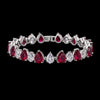 Ruby Drop Bracelet