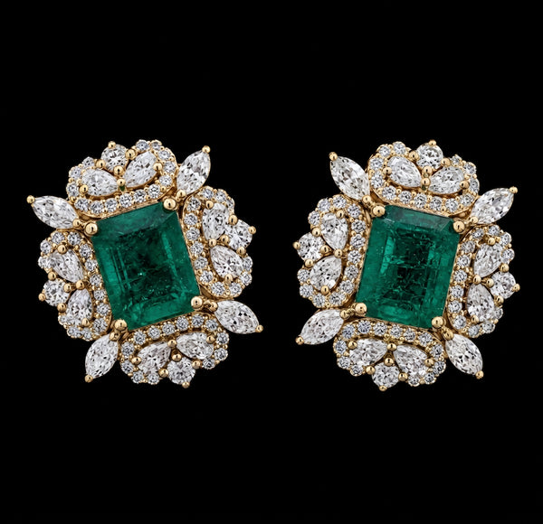 Emerald Bloom Stud