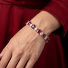 Ruby Drop Bracelet