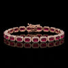 Ruby Halo Bracelet