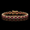 Ruby Halo Bracelet