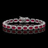 Ruby Halo Bracelet