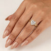 Celeste Heart-Cut Moissanite Silver Ring