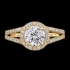 Celestial Halo Moissanite Ring in Sterling Silver