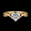 Celeste Heart-Cut Moissanite Silver Ring