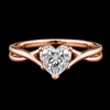 Celeste Heart-Cut Moissanite Silver Ring