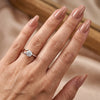 Elegant Rose Gold Solitaire Moissanite Diamond Ring