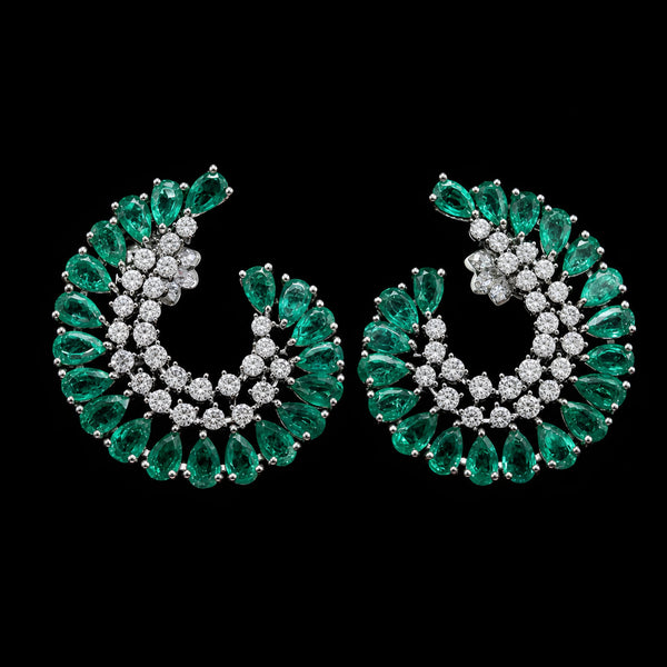 Emerald Fan Ear Climbers