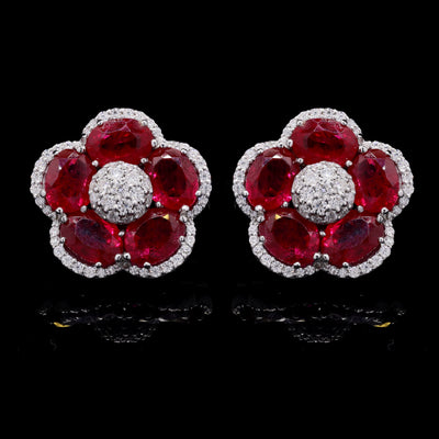 The Ruby Bloom Earrings