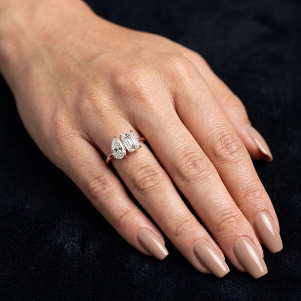 Celeste Twin Stone Ring