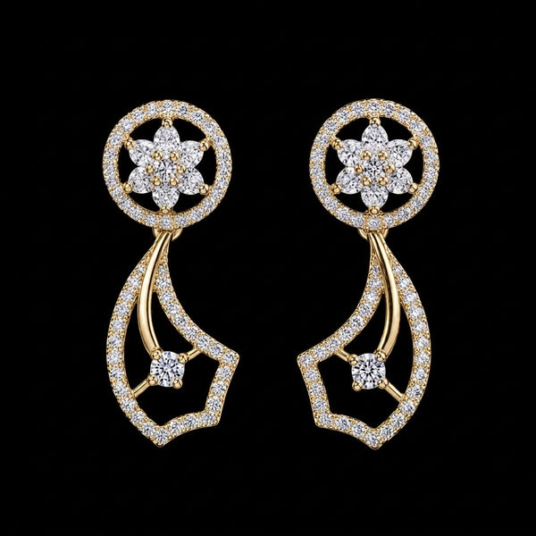 Floral Swirl Earrings