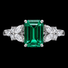 Eterna Bloom Emerald-Cut Diamond Accent Ring