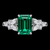 Eterna Bloom Emerald-Cut Diamond Accent Ring