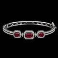 Ruby Crest Bracelet