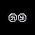 Swastik Octagon Studs