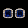 Blue Statement Stud