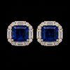 Blue Statement Stud