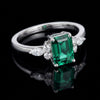 Emerald Radiance Moissanite ring