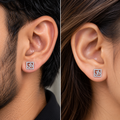 Om Square Studs
