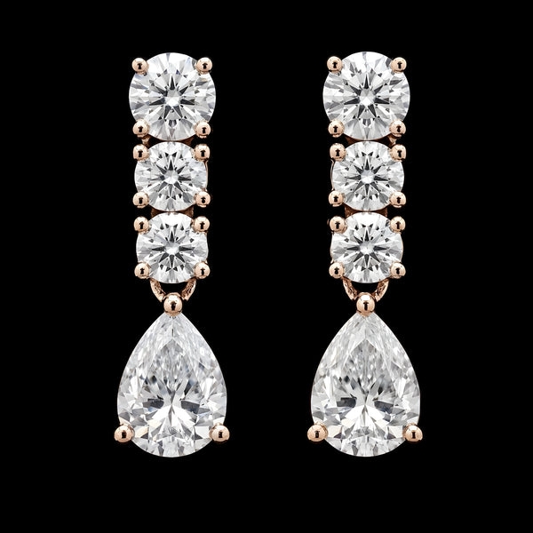 Pear Drop Line Earrings