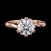 Celestia Crown Solitaire Ring