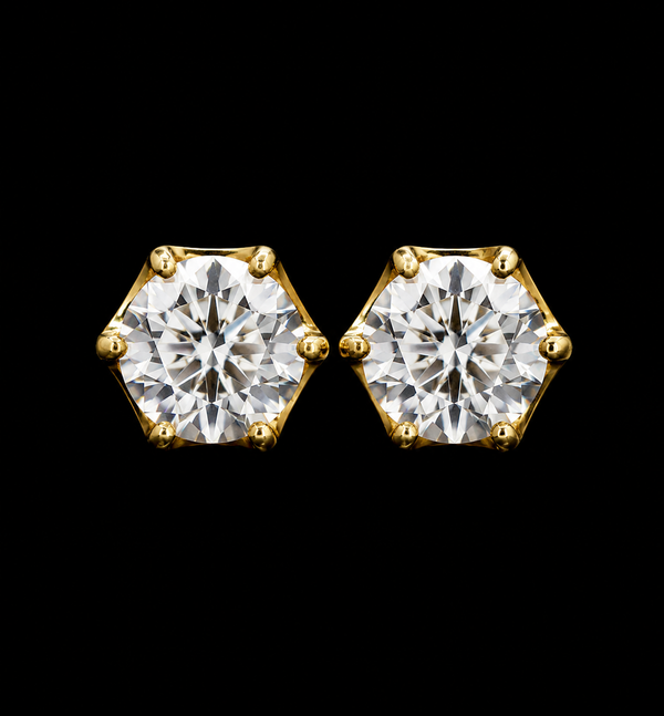 Aurora Hex Studs
