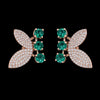 Emerald Butterfly Studs