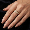 Radiant Intertwined Moissanite Ring