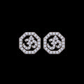 Om Octagon Studs