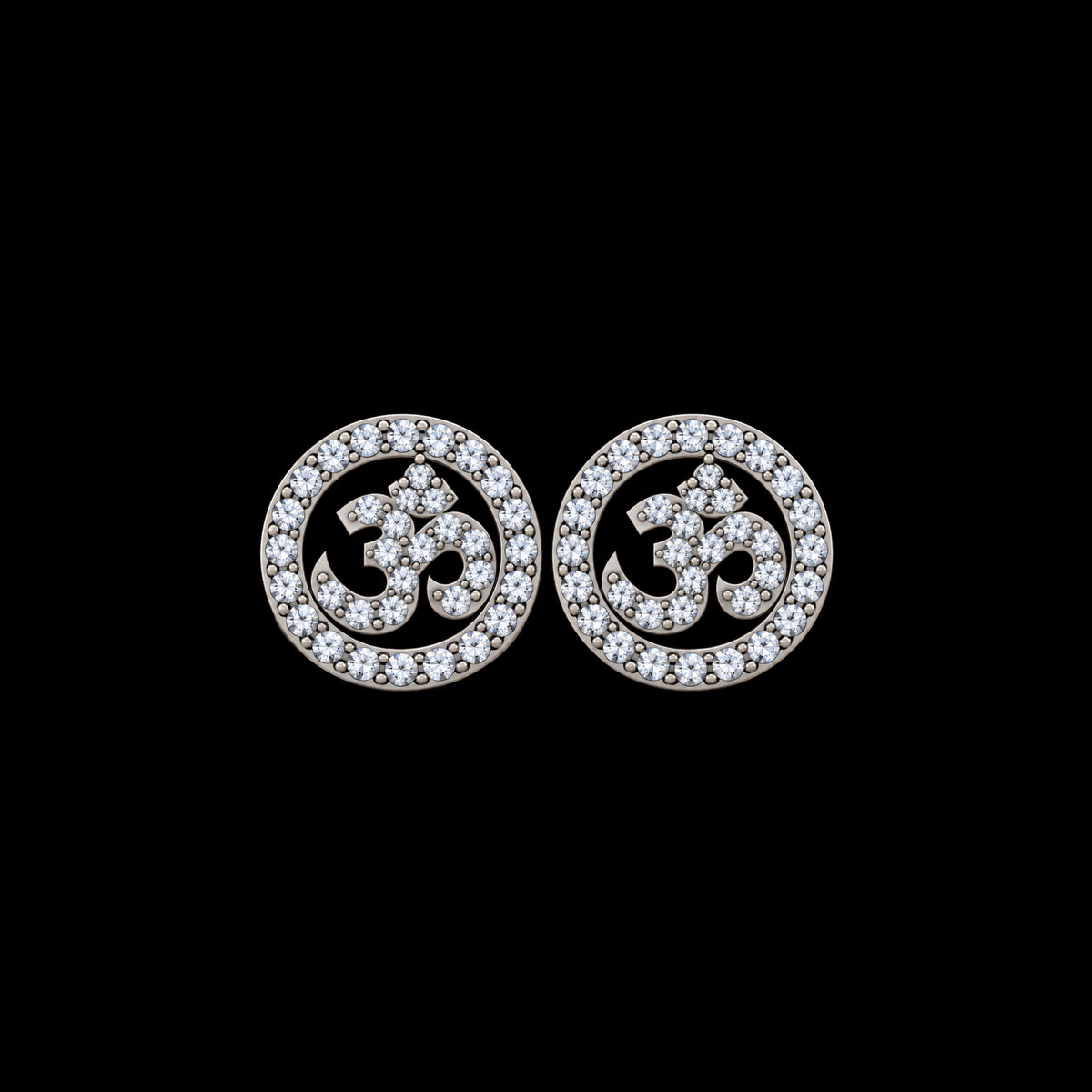 Om Round Studs