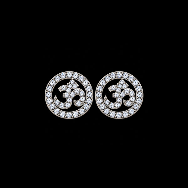 Om Round Studs