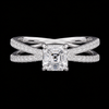 Radiant Elegance Moissanite Diamond Ring