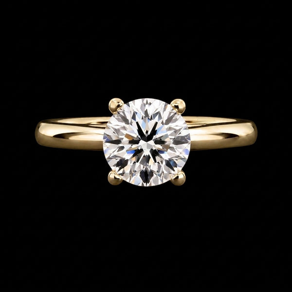 Moissanite Solitaire Ring