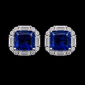 Blue Statement Stud