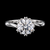 Celestia Crown Solitaire Ring