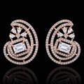 Floral Spiral Halo Earrings