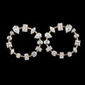 Fancy Shape Circle Hoops