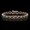 Emerald Halo Bracelet