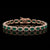 Emerald Halo Bracelet