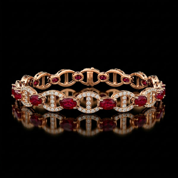 Ruby Loop Bracelet