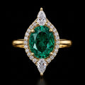 Radiant Emerald Ring