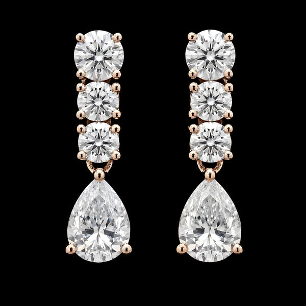 Pear Drop Line Earrings