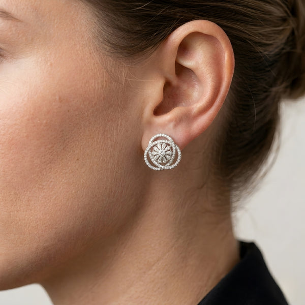 Twilight Rosette Studs