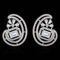 Floral Spiral Halo Earrings
