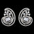 Floral Spiral Halo Earrings