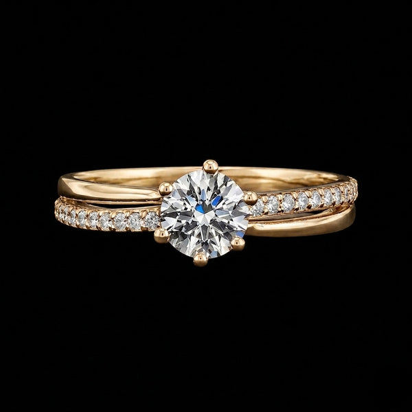 Lumina Moissanite Bypass Ring